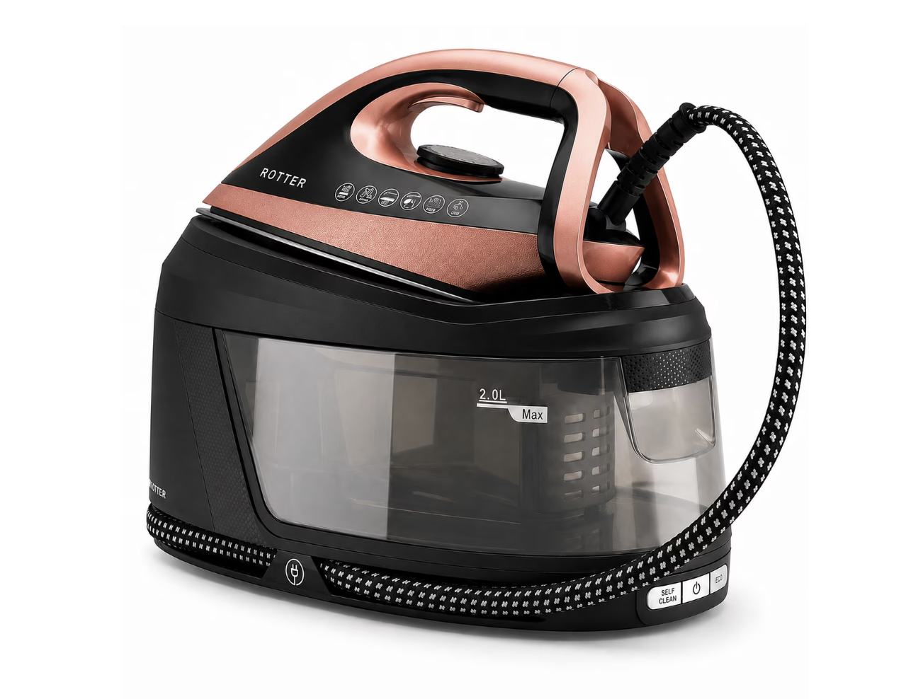 Stație de călcat cu aburi ROTTER STEAM 3100W, 8 bari, Maro/Auriu